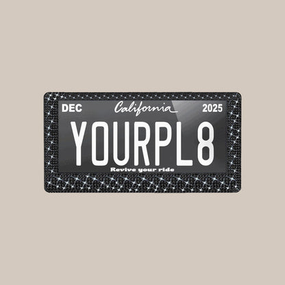 digital license plate cover, Front look
