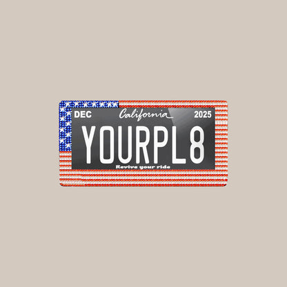 digital license plate, Front Look
