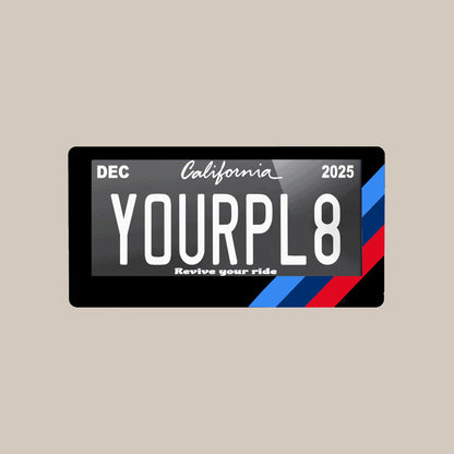 license plate digital, front plate