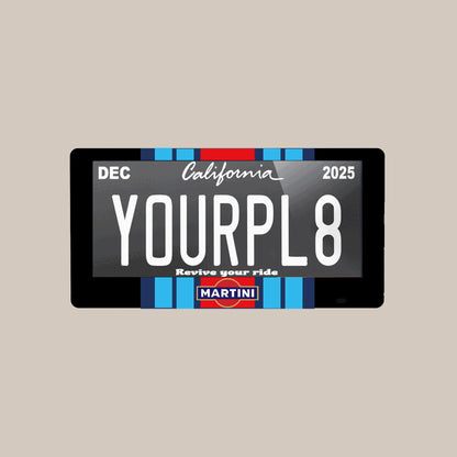 digital license plate, Front Look

