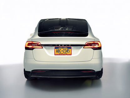 tesla model x, sparkle plate